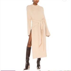 Tied Up Knit Dress in cream 
SNDYS - Revolve